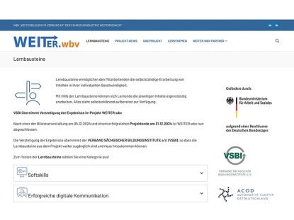 Weiterbildung im Verbund mit der Fahrzeugindustrie (BMAS)