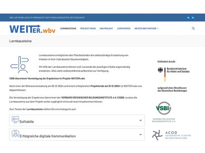 Weiterbildung im Verbund mit der Fahrzeugindustrie (BMAS)